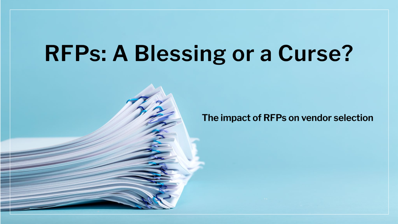 The impact of RFPs on vendor selection